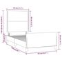 Voir la diapositive 6 : VIDAXL Cadre de lit sans matelas creme 80x200 cm tissu