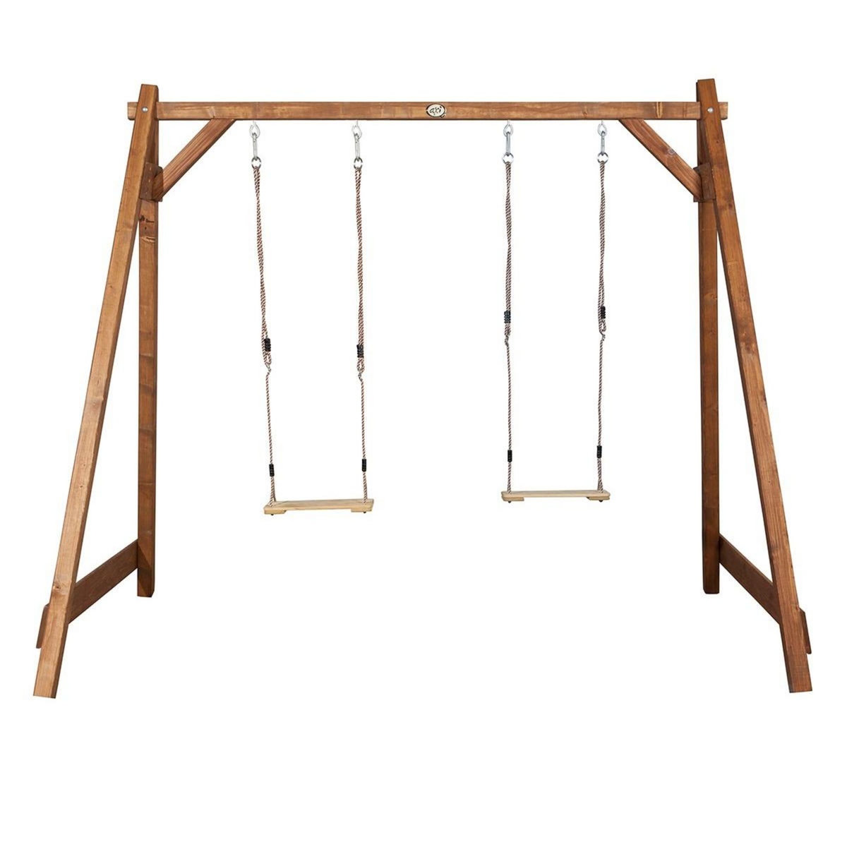 PRAGMA Portique balançoire-bois-H 2.07m- DOUBLE