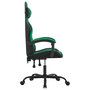Voir la diapositive 4 : VIDAXL Chaise de jeu Noir et vert Similicuir