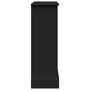 Voir la diapositive 5 : VIDAXL Cadre de cheminee noir 90x30x90 cm bois d'ingenierie