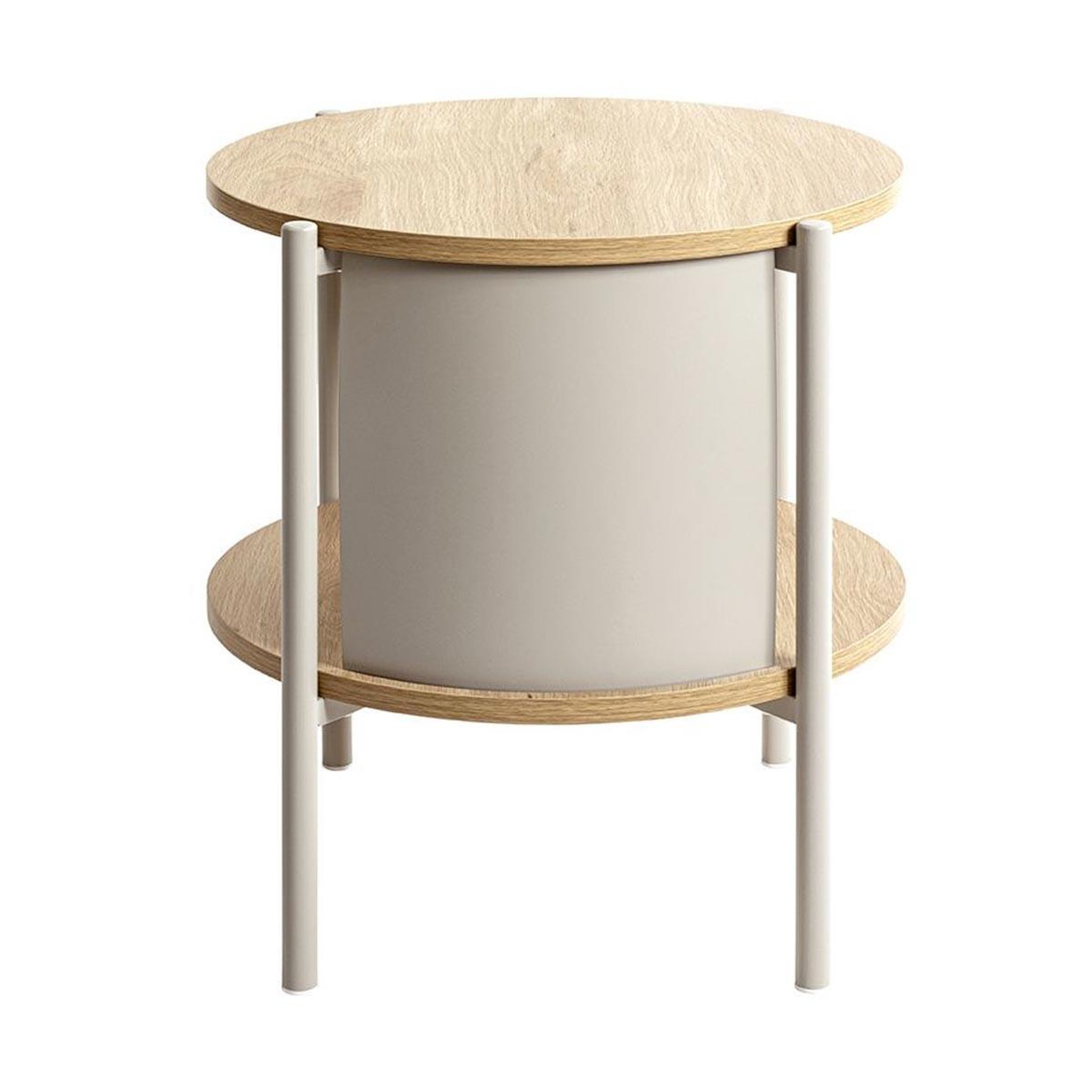 Voir la diapositive 3 : Paris Prix Table d'appoint design  morphee  51cm naturel & gris