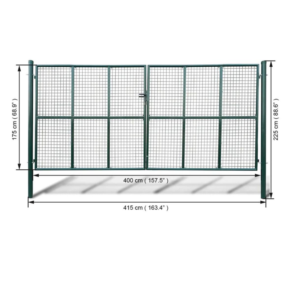VIDAXL Portillon Maille 415 x 225 cm / 400 x 175 cm