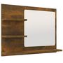 Voir la diapositive 2 : VIDAXL Miroir de bain Chene fume 60x10,5x45 cm Bois d'ingenierie