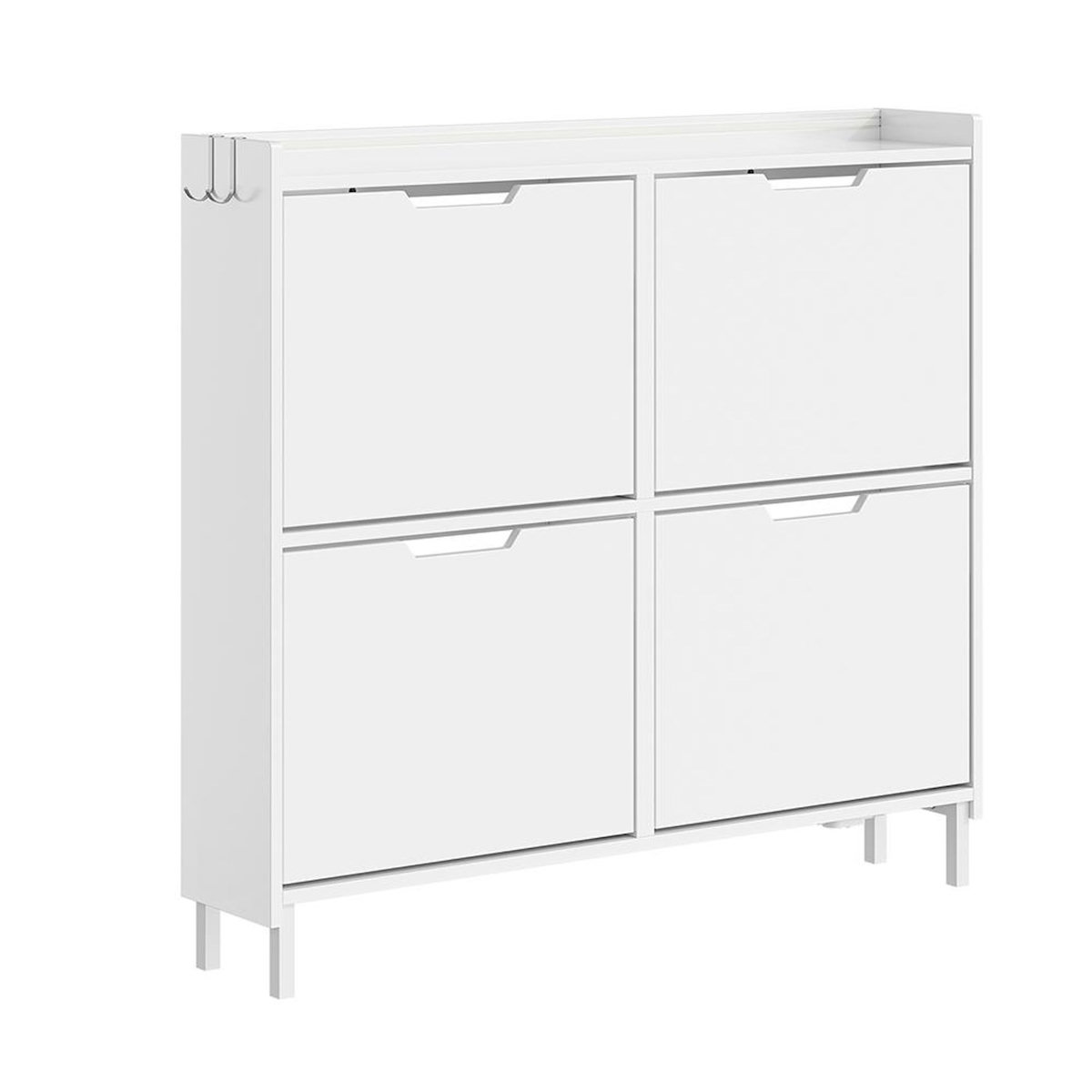 SOBUY Armoire à chaussures Blanc 80x30x100 cm FSR100-E-W