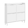 Voir la diapositive 1 : SOBUY Armoire à chaussures Blanc 80x30x100 cm FSR100-E-W