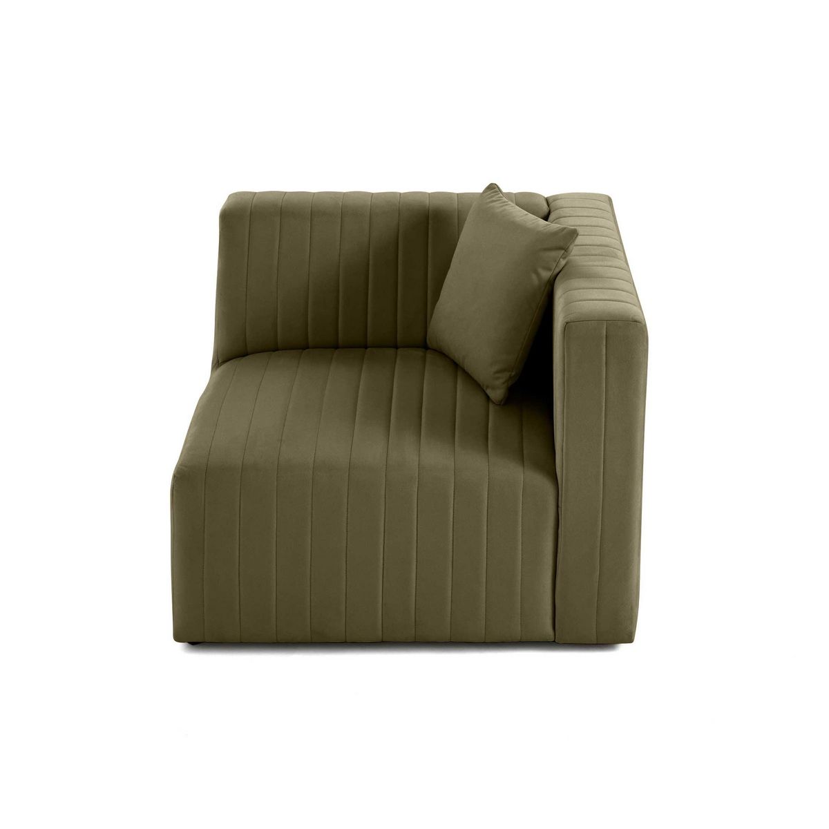 LISA DESIGN Nova - module d'assise droit - en velours