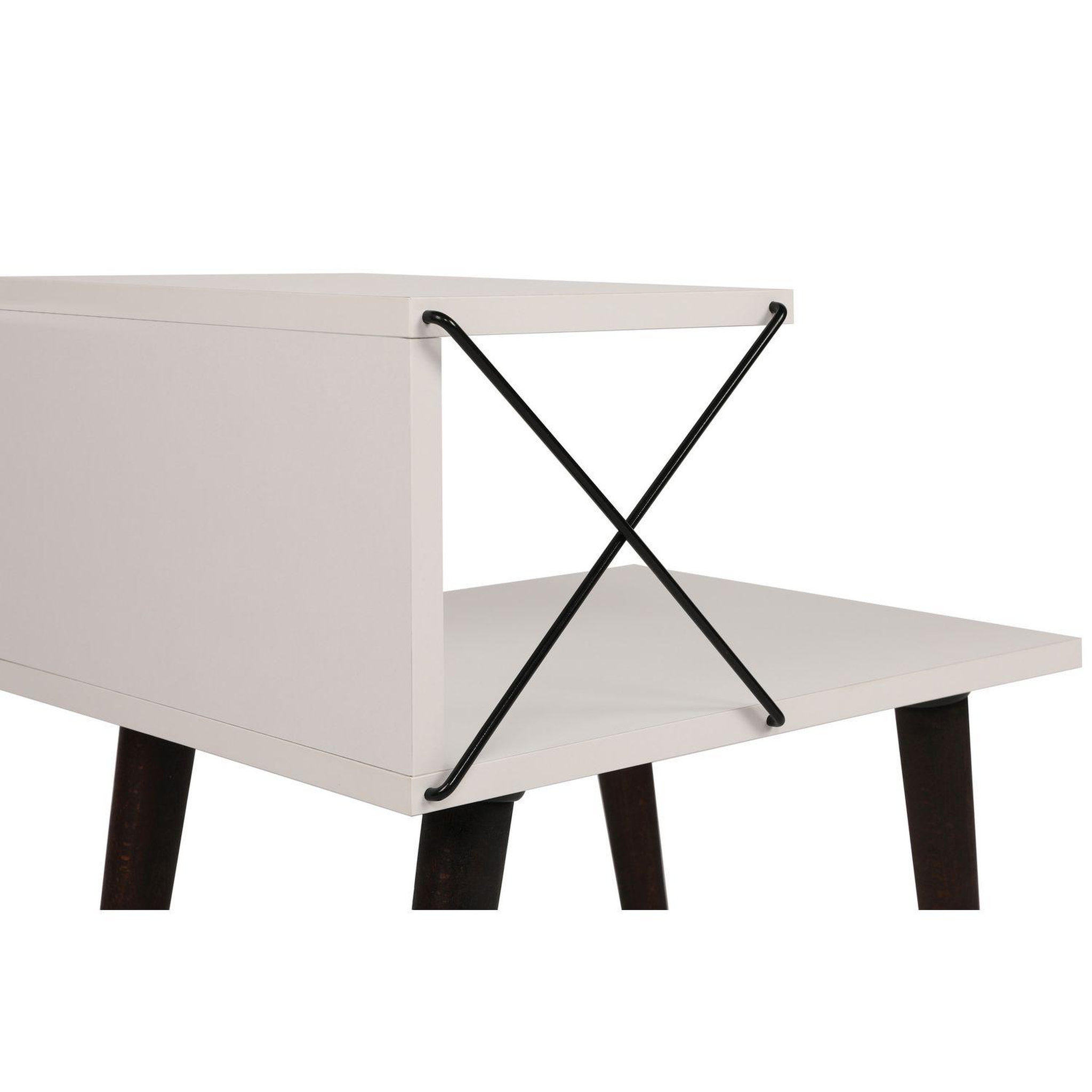 Voir la diapositive 5 : TOILINUX Table d'appoint en bois et métal nino