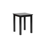 Paris Prix Table d'Appoint en Bois Massif  Lito  55cm Noir Laqué