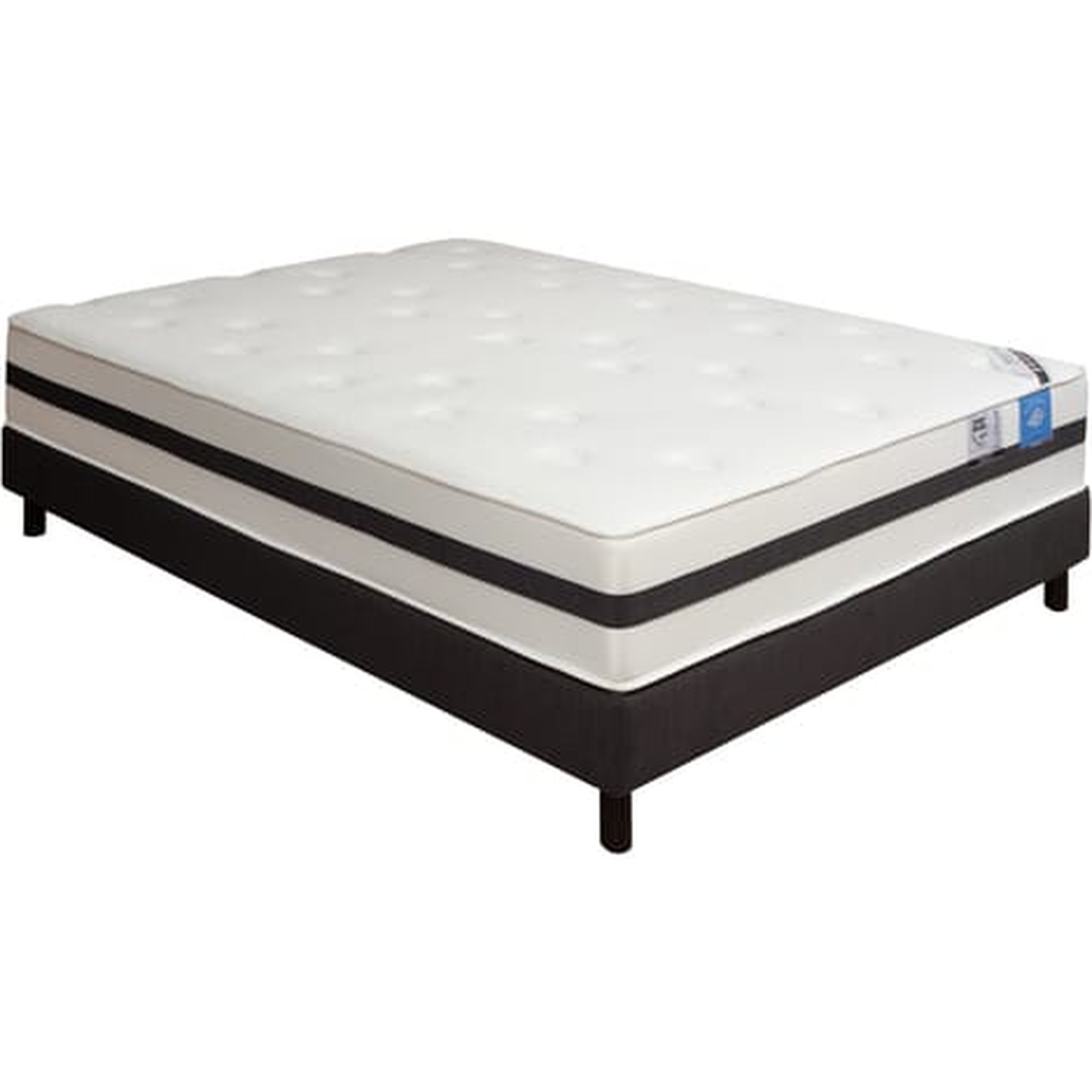 Voir la diapositive 1 : Ensemble matelas mousse + Sommier  ANDALOU 160x200 cm 