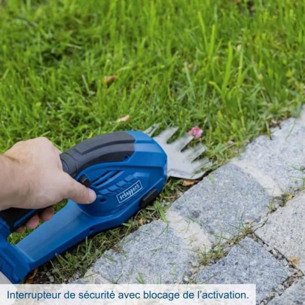 SCHEPPACH Coupe-bordure/taille-haies sans fil SCHEPPACH C-HTGS200-X - Set S - 2 en 1 - Batterie 20V IXES 2Ah + chargeur