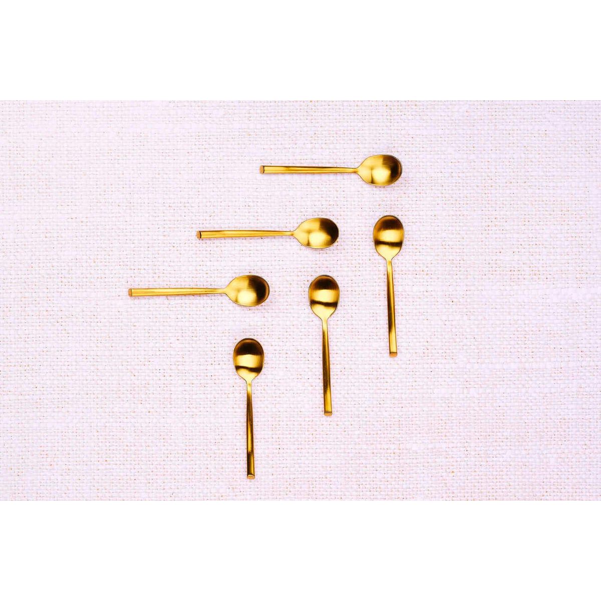 BJORN Coffret 6 petites cuillères KNUT - Gold