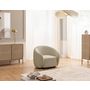 Voir la diapositive 3 : LISA DESIGN Flore - fauteuil en tissu bouclette