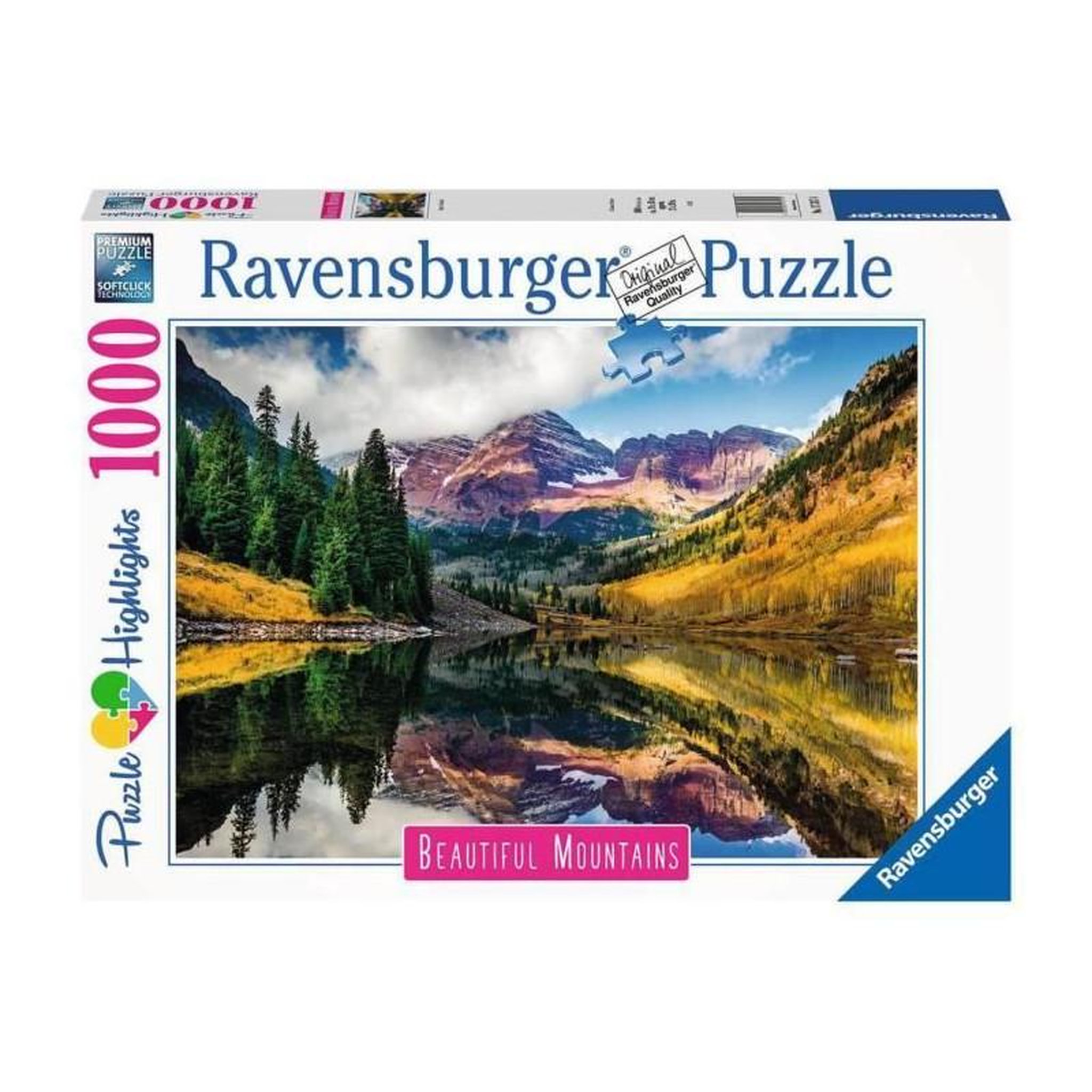 Voir la diapositive 2 : RAVENSBURGER Puzzle 1000 p Aspen