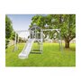 Voir la diapositive 2 : Axi House AXI Structure de jeu Beach Tower Blanc Gris avec cadre d'escalade 1 balancoire et toboggan Blanc