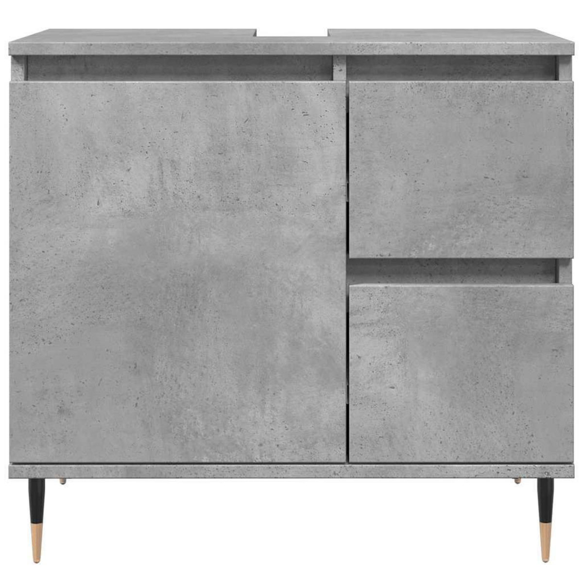 VIDAXL Armoire de salle de bain gris beton 65x33x60 cm