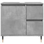 Voir la diapositive 4 : VIDAXL Armoire de salle de bain gris beton 65x33x60 cm