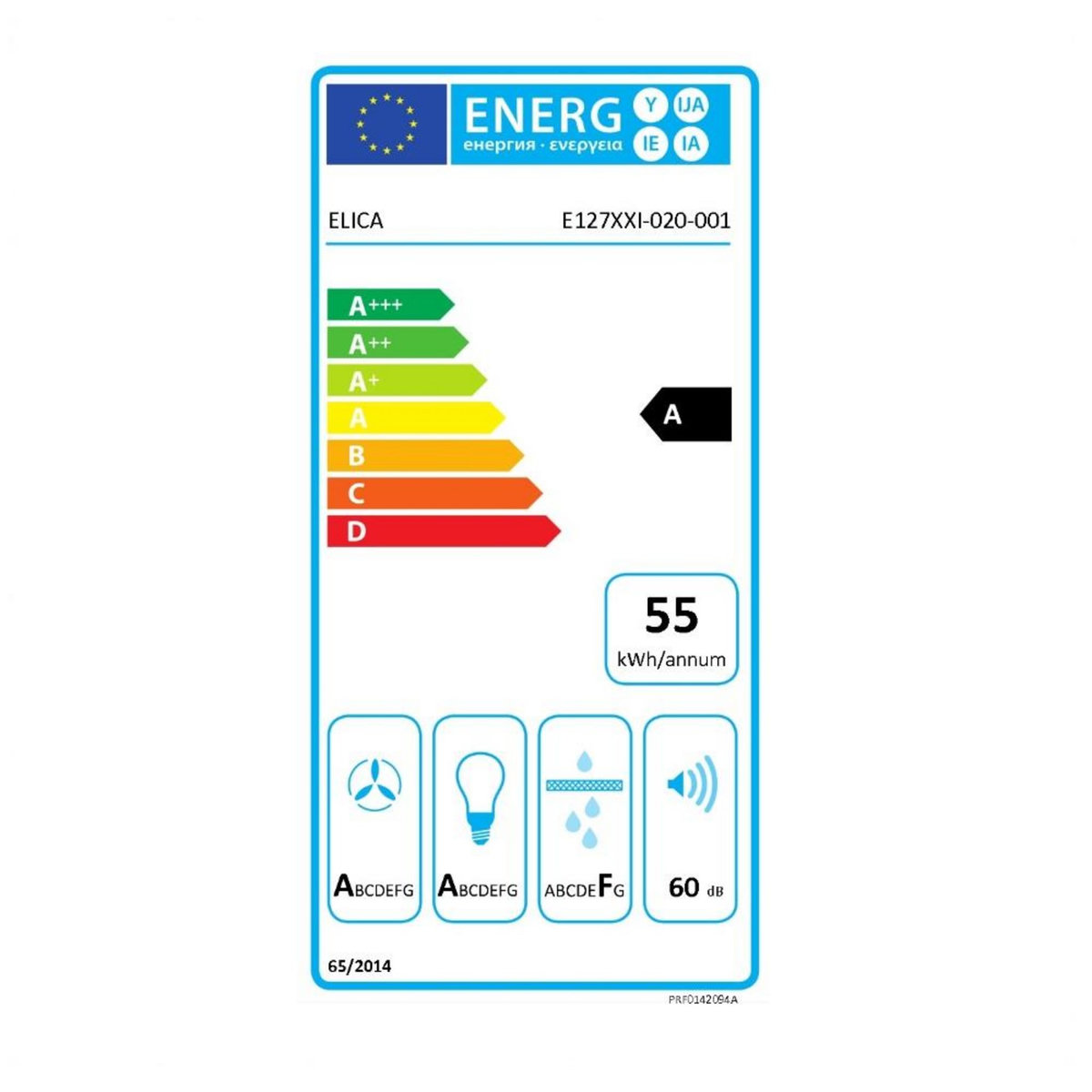 ELICA Hotte de plafond 90cm 770m3/h inox - PRF0142094A