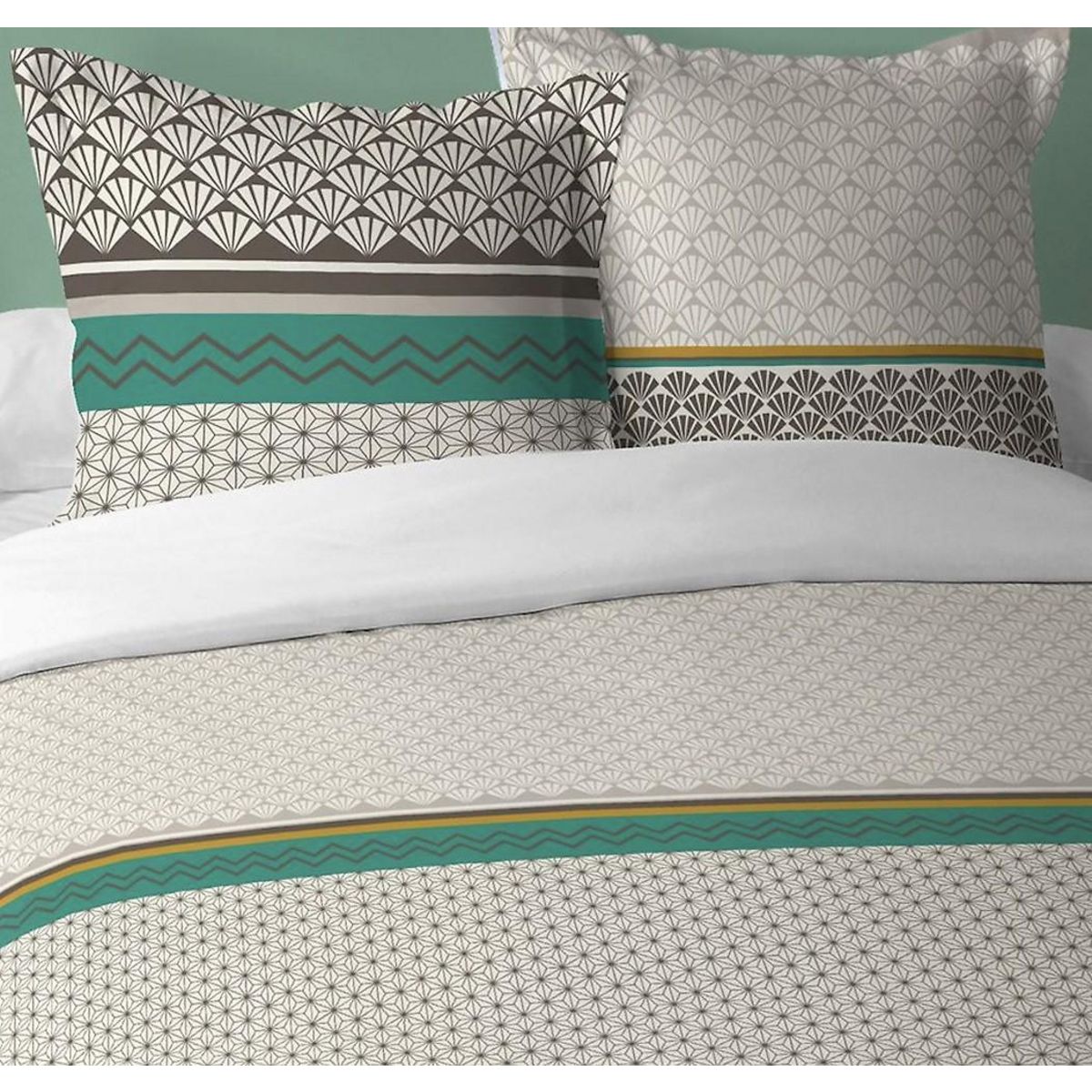 Home collection Parure housse de couette coton 57fils-loxa