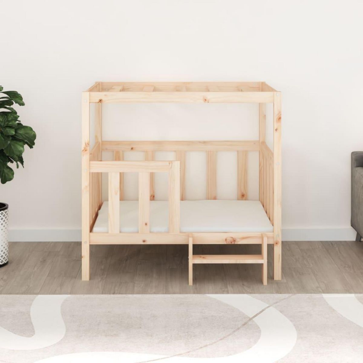 VIDAXL Lit pour chien 105,5x83,5x100 cm Bois de pin solide