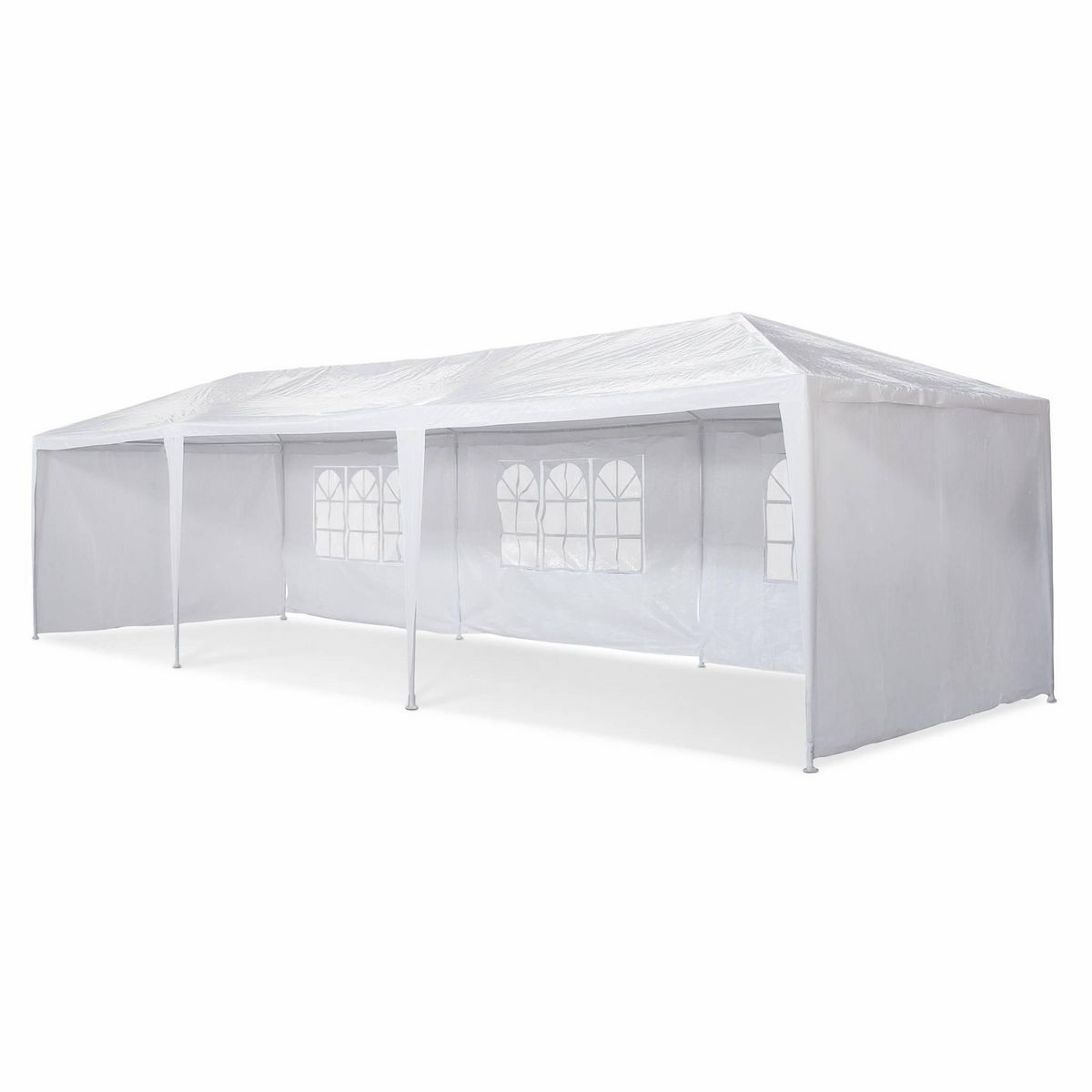 SWEEEK Tente de réception 3x9m. 27 m² - Massilia -  Blanc - à utiliser comme pavillon. tente de jardin. chapiteau ou tonnelle.