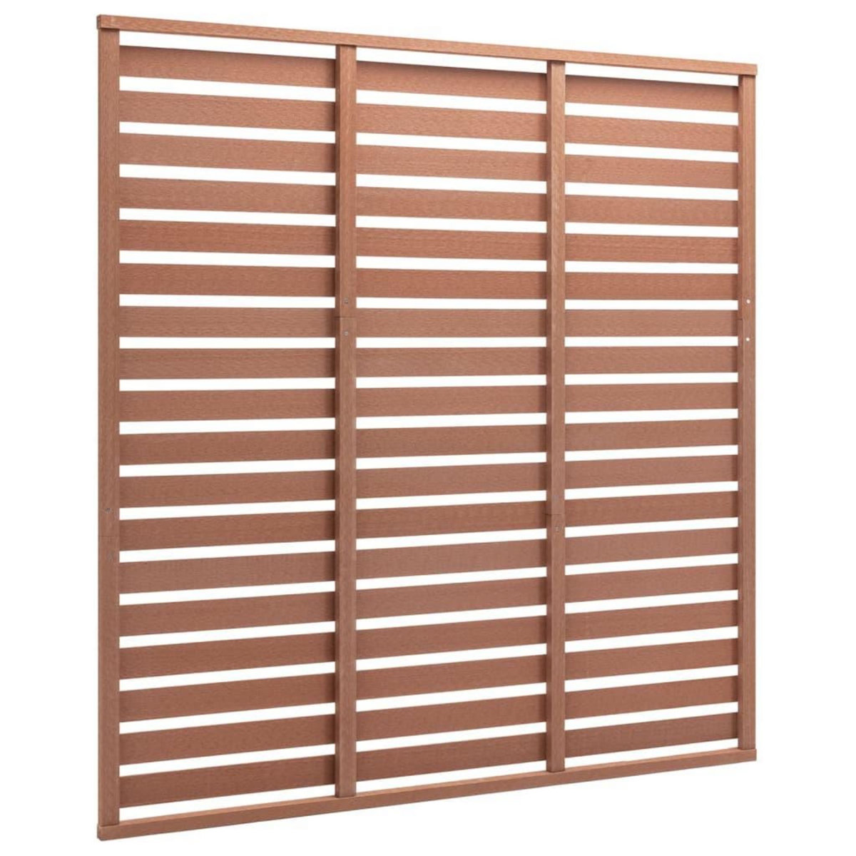 VIDAXL Panneau de cloture WPC 180x180 cm Marron