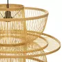 ATMOSPHERA Lampe Suspension en Bambou  Ava  58cm Beige