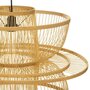  Lampe Suspension en Bambou  Ava  58cm Beige