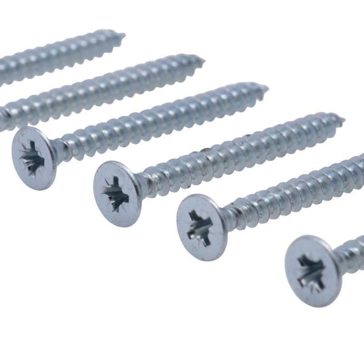  Vis à bois tête fraisée PZ zinguée Vissal filet total 5x40 mm  x14 vis