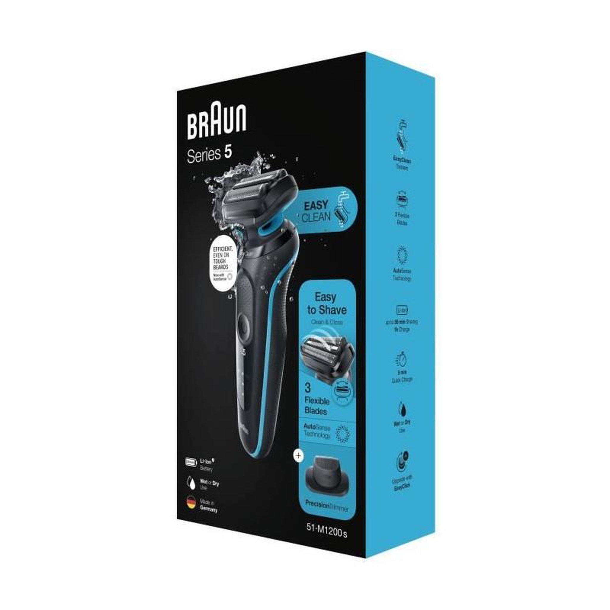 Voir la diapositive 6 : BRAUN Rasoir électrique rechargeable - 51m1200s