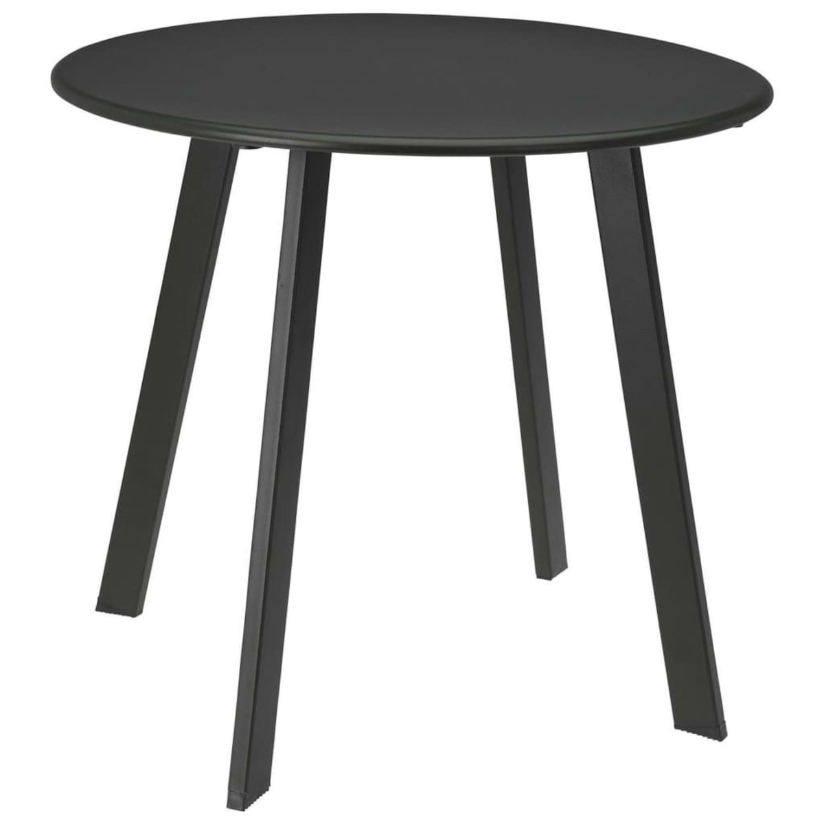 ProGarden ProGarden Table d'appoint 50x45 cm gris fonce mat