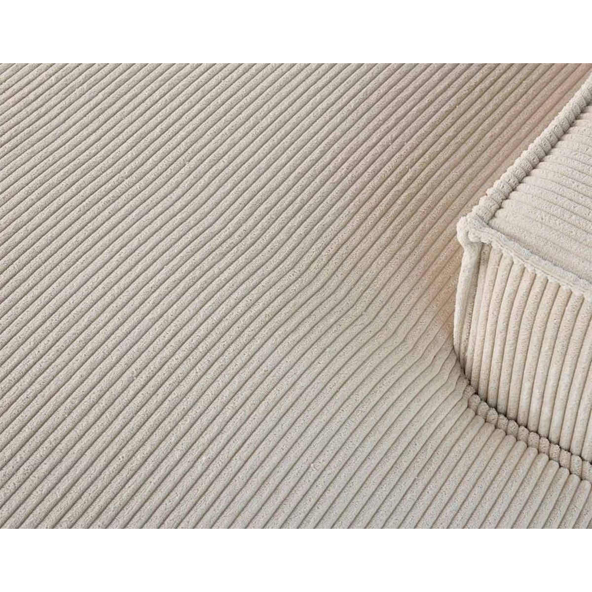 LISA DESIGN Spiaggia - canapé d'angle droit - 5 places - en velours côtelé