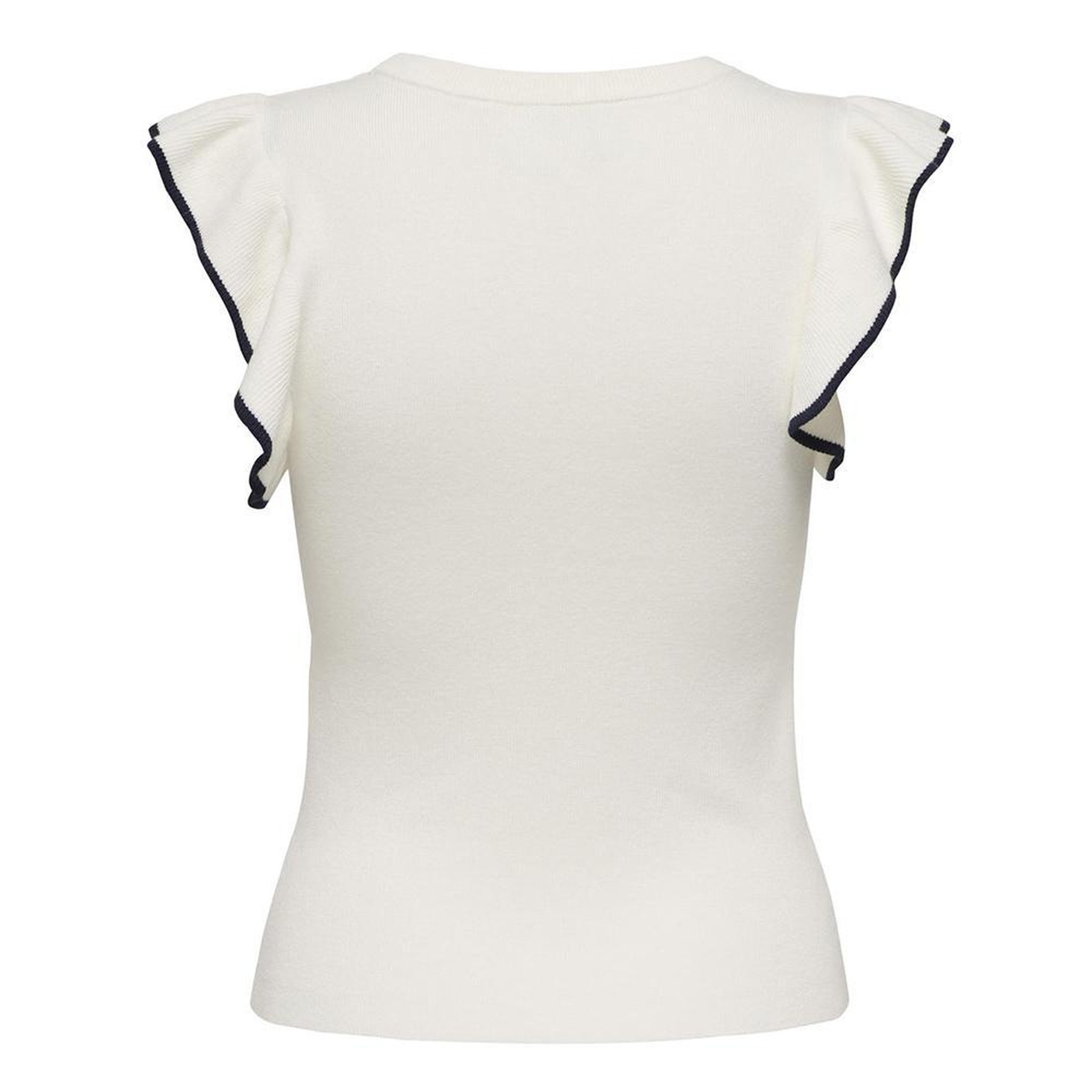 Voir la diapositive 2 : JACQUELINE DE YONG T-Shirt Blanc/Noir Femme JDY Adele