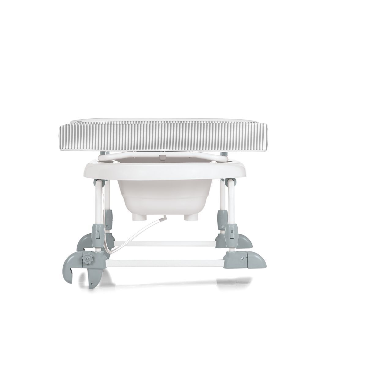 BREVI BAGNOTIME Table à langer adaptable sur baignoire adulte - lapinou perle