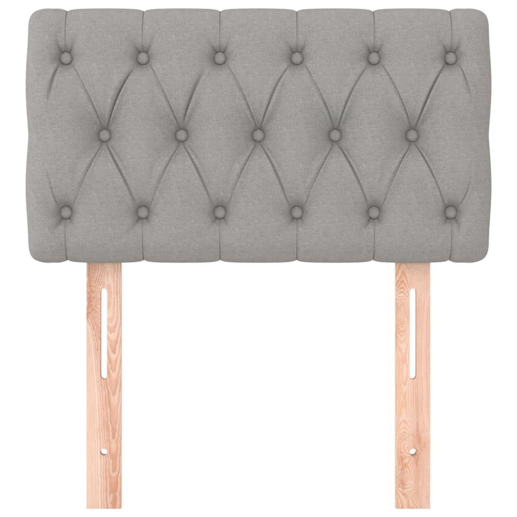 Voir la diapositive 3 : VIDAXL Tete de lit Gris clair 80x7x78/88 cm Tissu