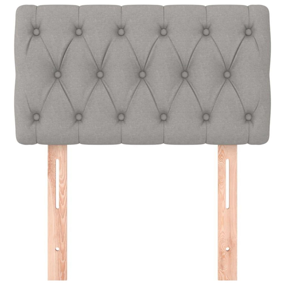 VIDAXL Tete de lit Gris clair 80x7x78/88 cm Tissu