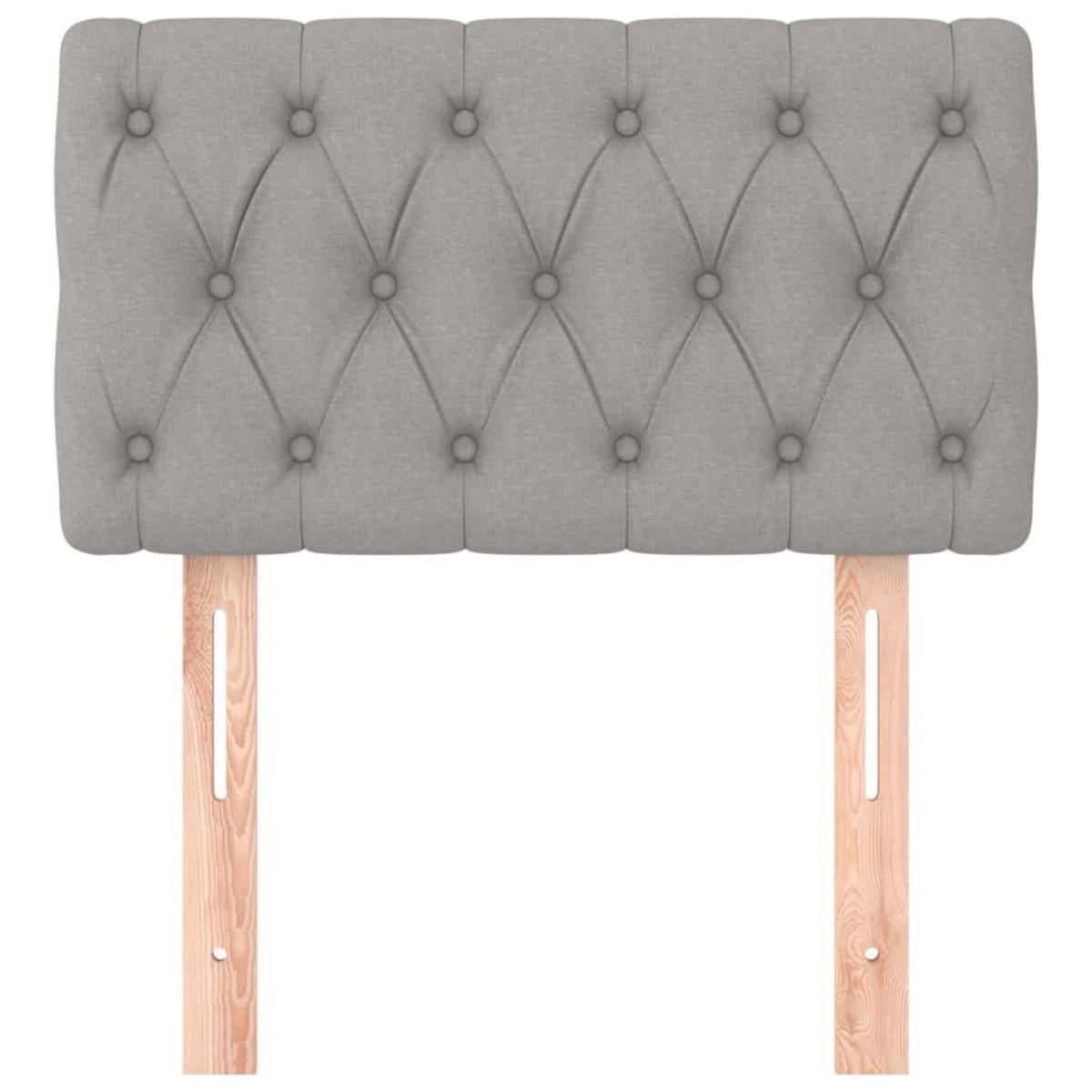 VIDAXL Tete de lit Gris clair 80x7x78/88 cm Tissu