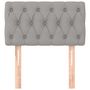 Voir la diapositive 3 : VIDAXL Tete de lit Gris clair 80x7x78/88 cm Tissu