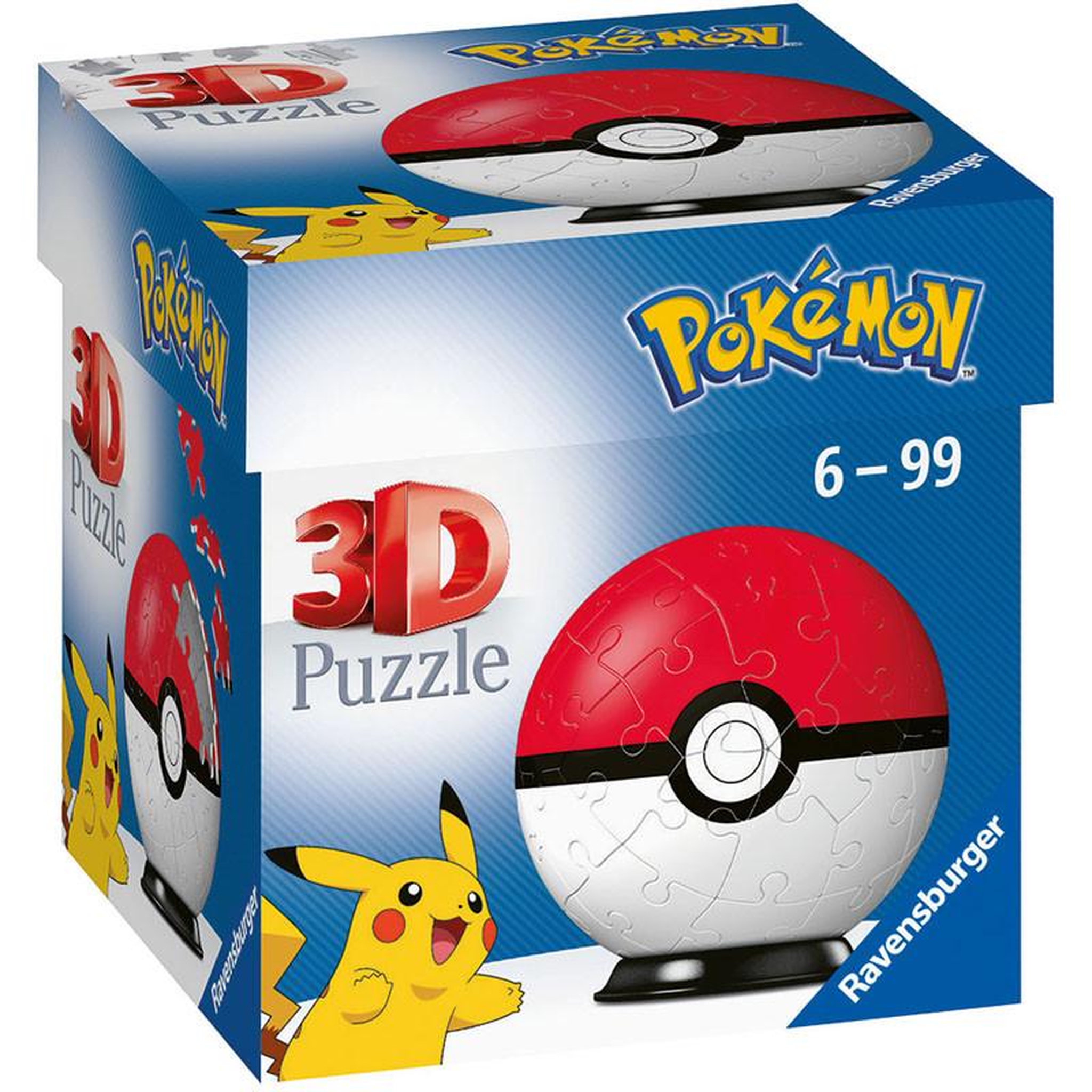 RAVENSBURGER Puzzle 3D 54 pièces Pokéball – Pokémon – Ravensburger