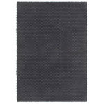 VIDAXL Tapis rectangulaire Anthracite 160x230 cm Coton