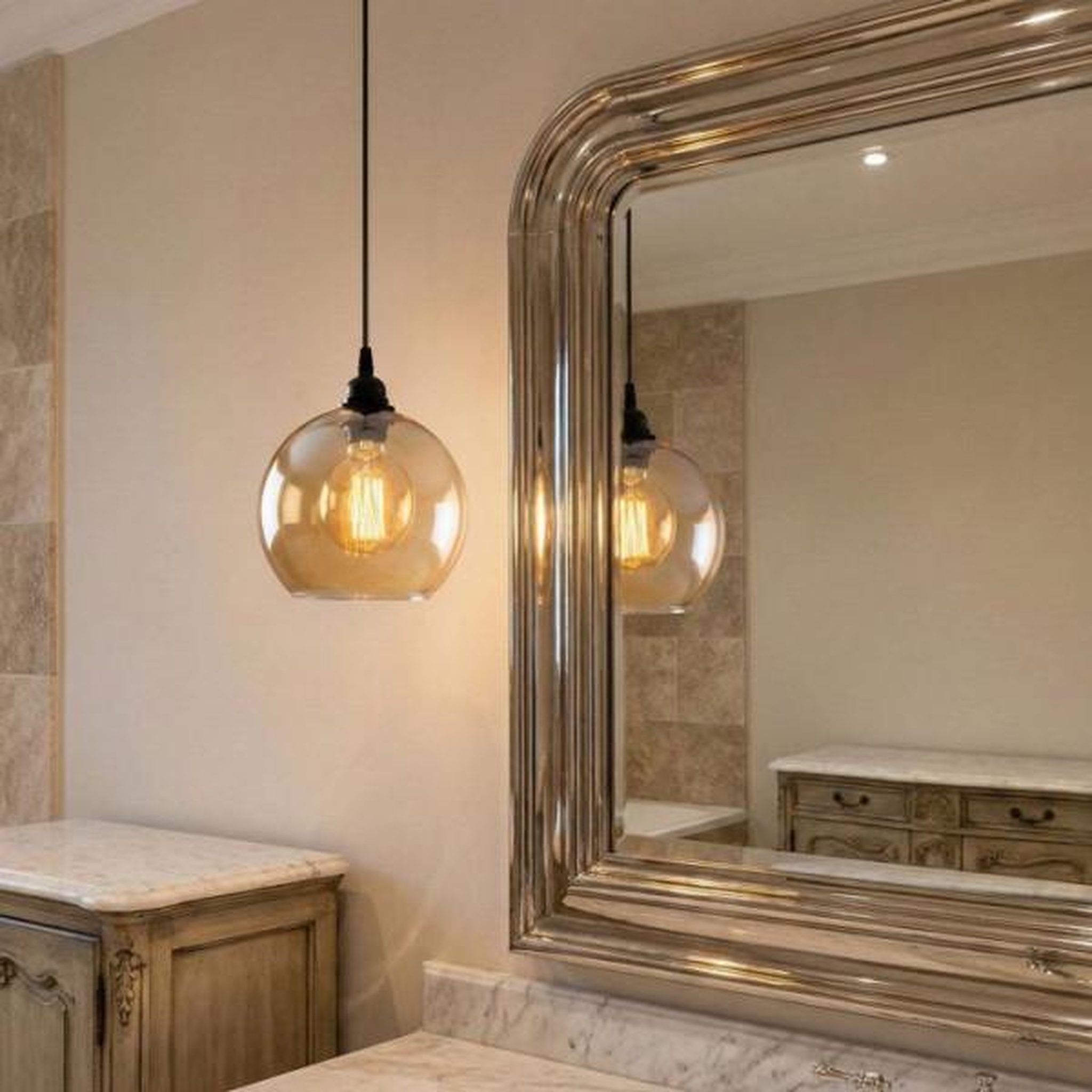 Voir la diapositive 4 : MRED Suspension lustre D BY M.RED Gold Black - Doré et noir - Style glamour - Ambiance chaleureuse