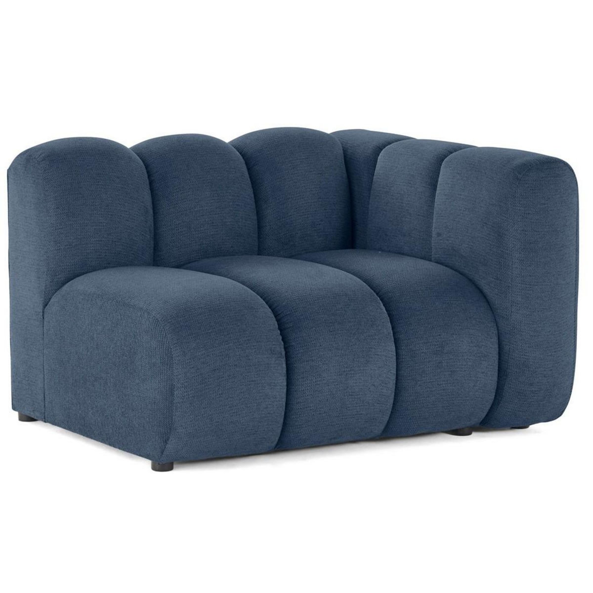 LISA DESIGN Debbie - module d'assise droit en tissu texturé