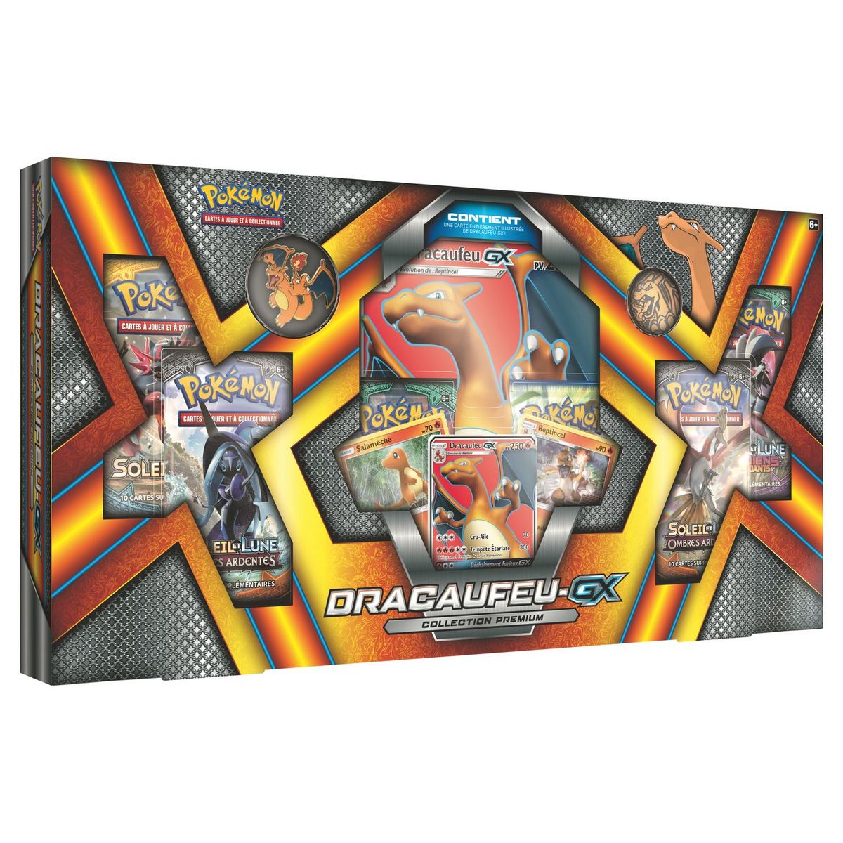 POKEMON Coffret Pokémon Dracaufeu GX Collection Premium