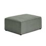 Voir la diapositive 3 : BEST MOBILIER Topaze - pouf - en tissu velours relief
