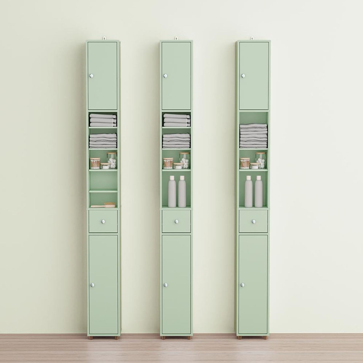 SOBUY SoBuy - Colonne De Salle De Bain à un tiroir - Fonctionnel - BZR34-II