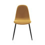 Voir la diapositive 5 : Rendez vous déco Lot de 2 chaises en velours jaune et pieds en métal - Malrik
