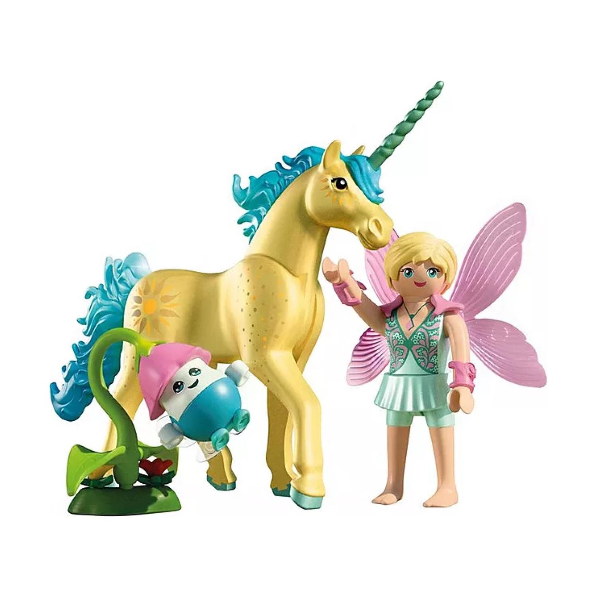 Voir la diapositive 2 : PLAYMOBIL Magic Unicorns Licorne Fleur de soleil avec fée