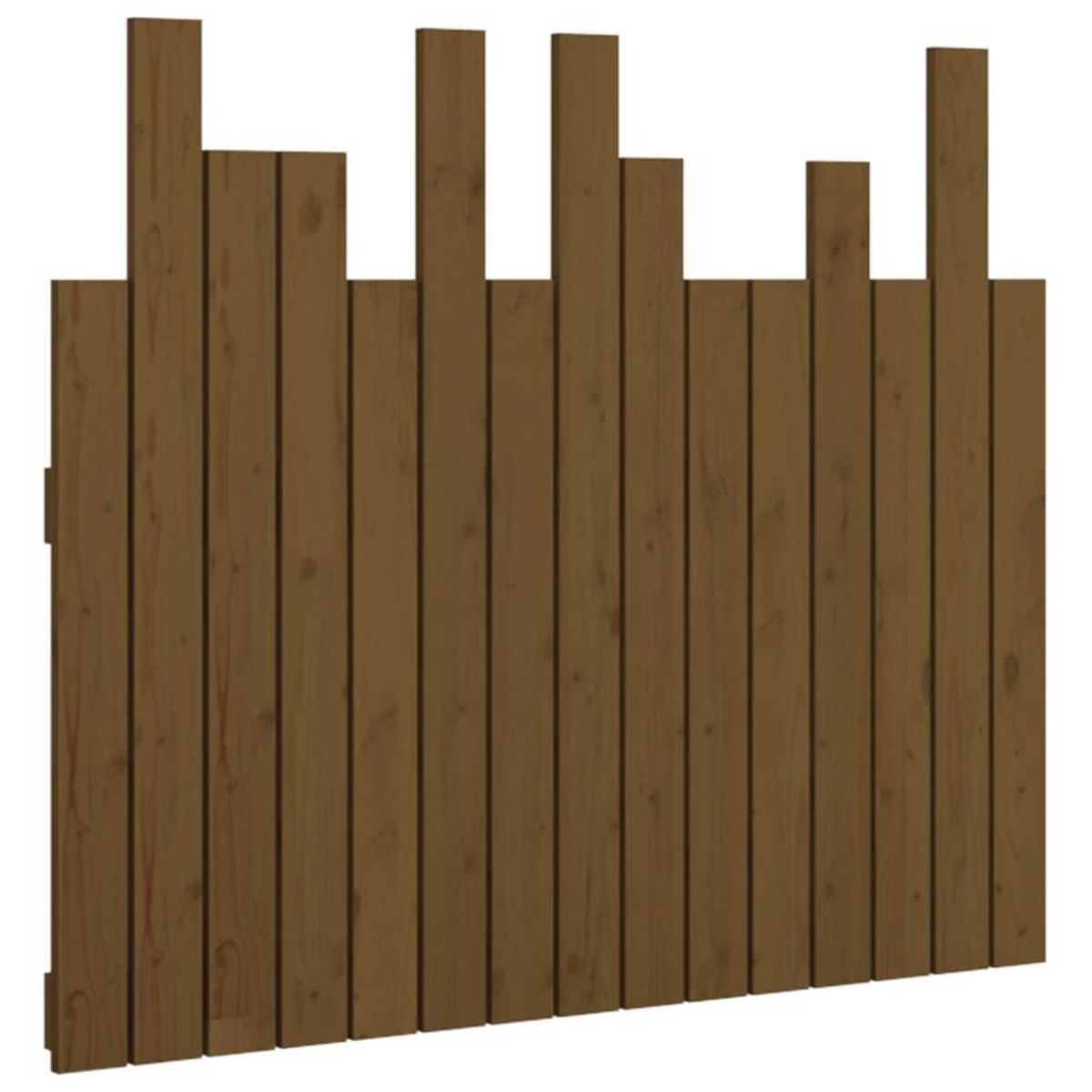 VIDAXL Tete de lit murale Marron miel 95,5x3x80 cm Bois massif de pin