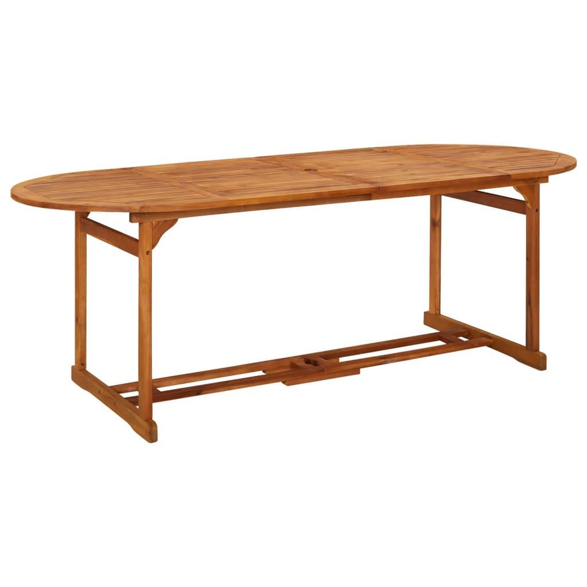 Voir la diapositive 1 : VIDAXL Table a dîner de jardin 220x90x75 cm Bois d'acacia massif