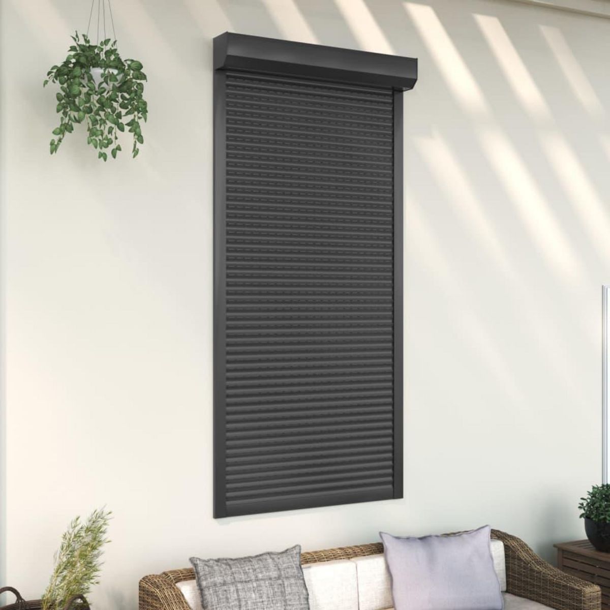 VIDAXL Volet roulant aluminium 100x210 cm anthracite
