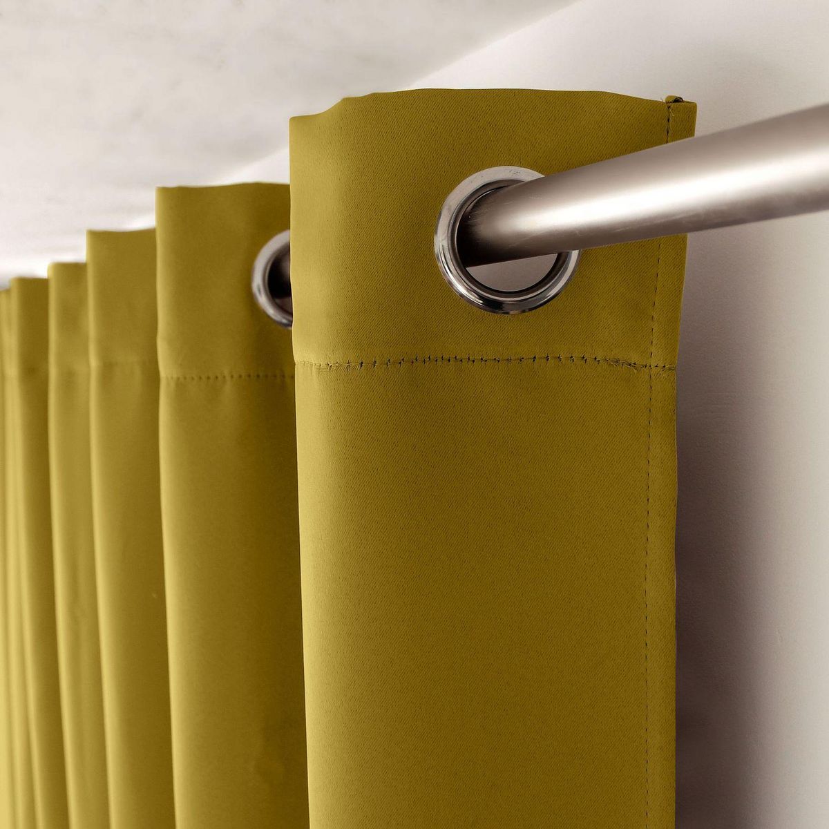 TOILINUX Rideau occultant à 8 œillets CLASSY - 140 x 240 cm - Bronze